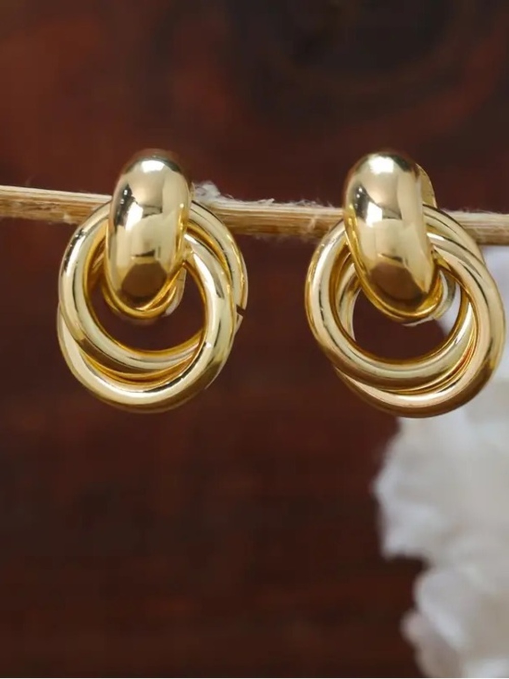 Gold Knot Earrings